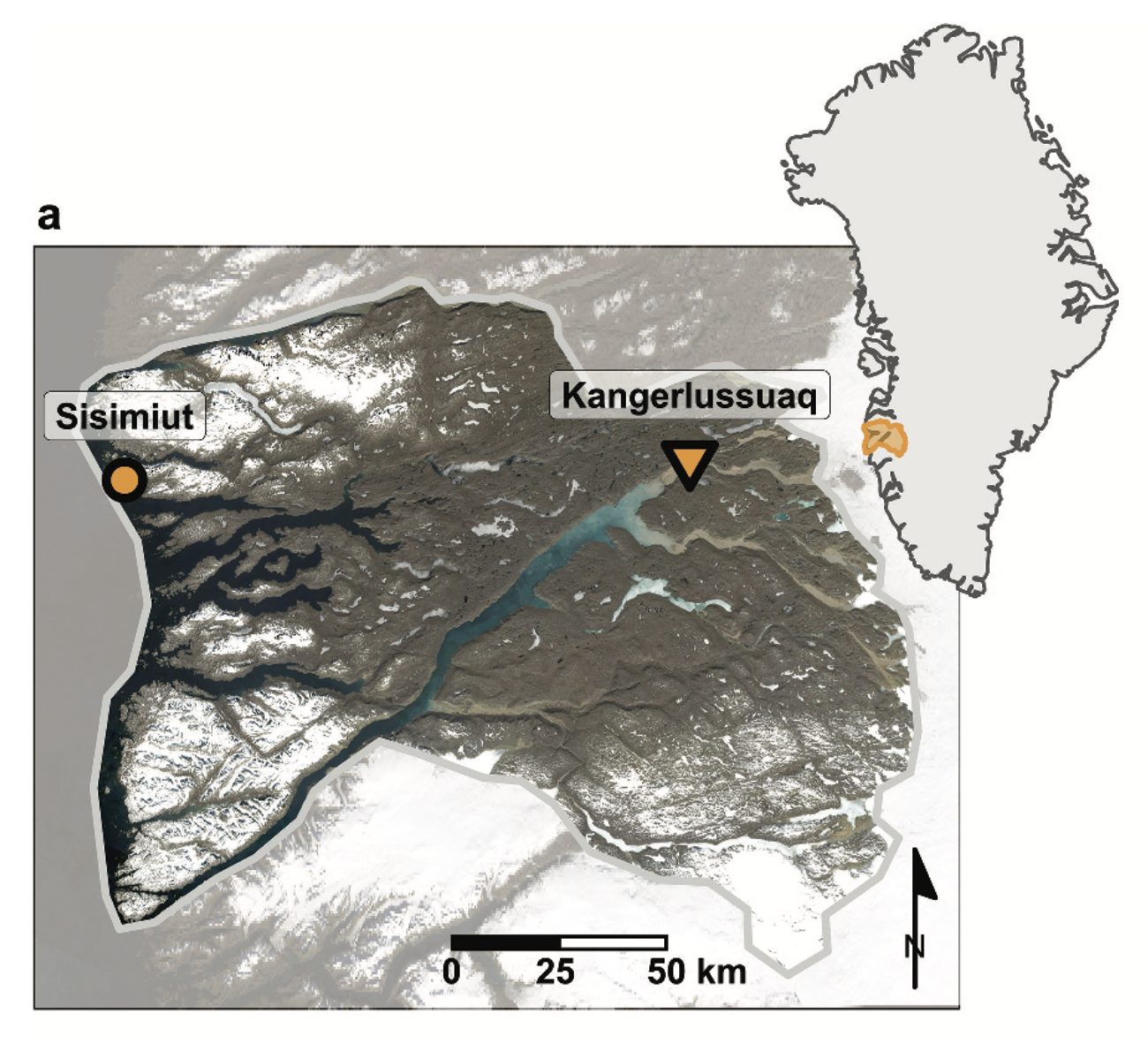 Home range of the Kangerlussuaq-Sisimiut Caribou Herd.